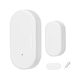Aumotop Smart Wireless Door Window Sensor for Home Alarm System Perfect for HomeOffice Security White ABS Material