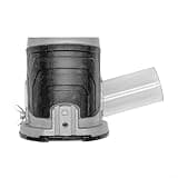 Aluminum Alloy Trimming Machine Dust with 65mm Vacuum Connector, Transparent Protective Shield Woodworking Carving Tools