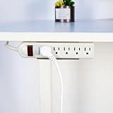 Monzlteck Universal Power Strip Mount, Put Your Power Strip Under the Desk or On the Wall-(Power Strip not Included)-Fits 1.6" to 2.4" Width