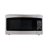 Compact Countertop Microwave Oven, 700-watt, 6 Auto Cooking Settings, Child-Lock, Ideal For Dorms Or Apartments, Stainless Steel