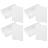 KALLORY 4pcs Portable Concealed Storage Boxes for Small Items and Jewelry, White Abs Material with Versatile Storage and Dual Functionality, On-the-go Compartment Safe Container