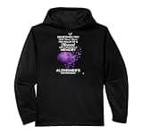 Purple Squad Alzheimer Awareness Ribbon Support Team Performance Hoodie