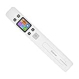 Portable Scanner, Portable Document and Image Scanner with 1050DPI High Speed ​​Wand, A4 Size JPG/PDF Format LCD Screen for Business Receipt Books, Increase Efficiency