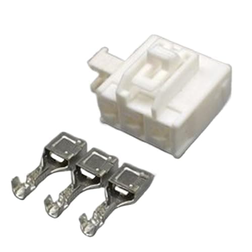 AICNRUT 1/5/10/20/50 Sets 2 3 Pin 7282-3020 7283-3020 Automobile Connector High Current Wiring Socket 7.8mm Male Female White Plug AICNRUT(3p female,20 sets)