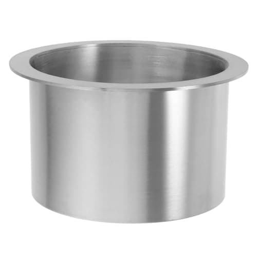 ABOOFAN Stainless Steel Countertop Trash Chute, 4.7 Inch Round Stainless Steel Grommet for Garbage Bin, Kitchen Embedded Waste Bin Replacement