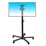 Mobile TV Cart for 14-27 Inch TVs, Tilt, 360° Swivel, Max VESA 100x100 mm