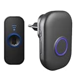 ONMYJFD Doorbell Home Welcome Waterproof 150m Remote Smart LED Light Door Bell Chime EU Plug