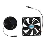 10W Solar Powered Ventilation Fan for Outdoor Use, Lightweight Energy Efficient Exhaust System