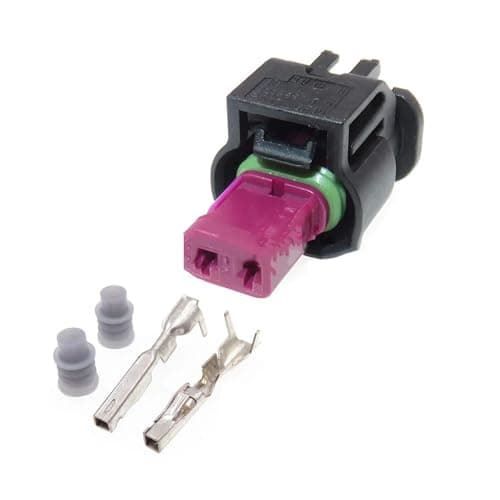 Chunsu 5 Set 2 Hole Car Wiring Socket 2236897-1 Automobile Accessories 4-2236896-1 805-120-534 Car Wire Plug(Black)