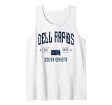 Dell Rapids South Dakota SD Vintage Sport Navy Athletic Tank Top