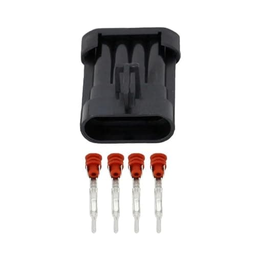 CTGFBUW 4 Pin Protective Sleeve with Waterproof Connector Sensor Plug with Terminal DJ7043Y-1.5-11/21(Male Plug,5 Sets)