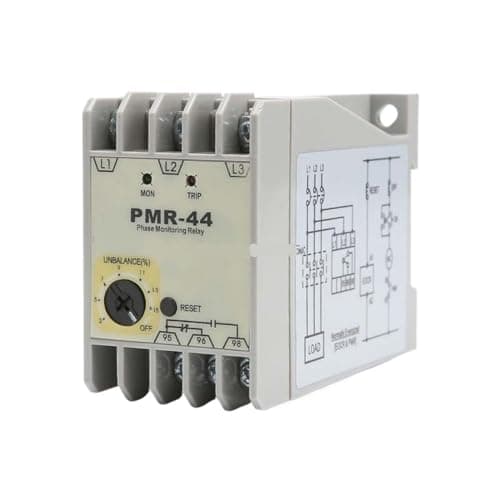 GMOSAOHXU Phase Sequence Protective Relay Phase Unbalance Electronic Over and Under Voltage EOCR Motor Protector PMR-44