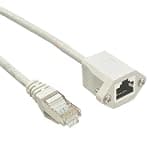 BSUHGIFNU Spacing: 25mm Network Extension Cat 6e Cable RJ45 Male to Female Screw Panel Mount Ethernet LAN Cable for Camera/Computer case