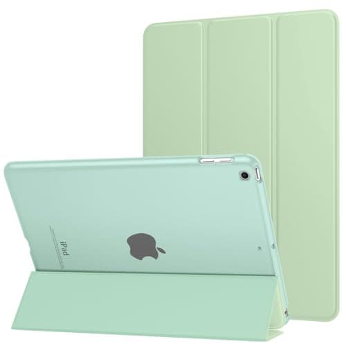 MoKo Case Fit 2018/2017 iPad 9.7 5th / 6th Generation - Slim Lightweight Smart Shell Stand Cover with Translucent Frosted Back Protector Fit Apple iPad 9.7 Inch 2018/2017, Lime Cream