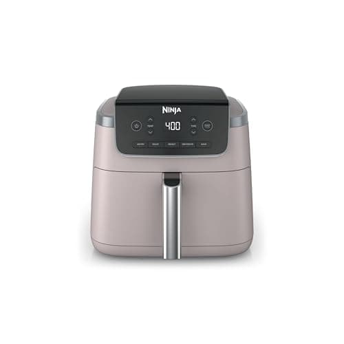 Ninja Air Fryer Pro 5-in-1 | 5 QT Capacity, Air Fry, Bake, Roast, Reheat, and Dehydrate, Air Crisp Technology | Nonstick Basket & Crisper Plate | Light Pink | AF142PK