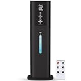 Humidifiers Large Room Bedroom with 7 Colors Light, 2.1Gal(8L) 3 Speed Quiet Ultrasonic Cool Mist Humidifier with 360ยฐ Nozzle, Humidity Setting, Timer,Aroma Box for Home Plant Baby Yoga Sleep (Black)