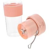 jojofuny Blender Juicer Blades Steel Motor Efficient with Stainless Portable Cup 350ml Electric Rechargeable for Fresh, Travel-friendly with Straw Hole Personal Juice Smoothies