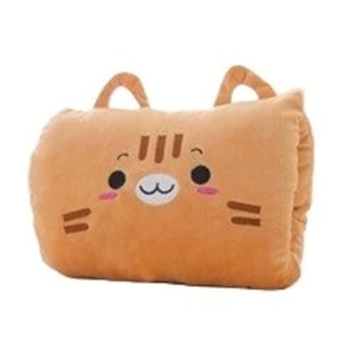 Winter Hand Warming Gloves Pillow Nap Pillow Cushion Sleeping Pillows Plush Toys Festival Gifts Travel Essentials Home Textile(Light Orange)