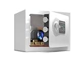 fireproof safe Home Safe Box Fingerprint Electronic Small Safe with Digital Keypad for Storing Money Jewellery Passport(White)
