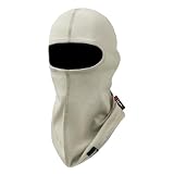 FR Face Mask for Men Cotton FR Balaclava Lightweight Welding Mask Helmet Liner Face Covering Summer Welding Hood 1 Pack Light Khaki One Size