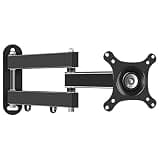 Listed TV Mount Wall Mounted Monitor Stand Steel Three Arm Structure Monitor Arm for Most 14-27 Inch Screen, Adjustable Monitor Mount Bracket