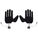Tgoon USB Heated Gloves Pad, 5 Finger Fast Gloves Heating Pad 2Pcs Ultra Thin Efficient for Indoors for Hiking