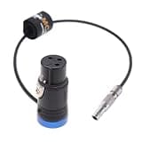 Audio Cord FGB 3 Pin Male to Low Profile XLR 3-Pin Female for Zaxcom ZFR300 ZFR400 Blue 50cm/20inches