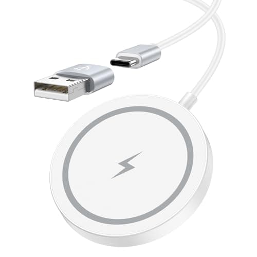 Magnetic Wireless Magsafe Charger iPhone 17e Charging Pad for iPhone 17 Pro Max/16/15/14/13/12 Series & AirPods Pro 4-2,Samsung,Google,Strong Magnet,15W Fast Wireless Charging Pad with Dual Ports