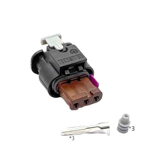 AICNRUT 1/5/10/20 Set 3 Pin Car Reversing Crankshaft Position Sensor Wire Harness For 2208316-1 AICNRUT(3p female,5 sets)