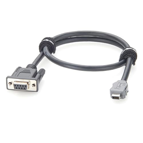 IX Industrial 10 Pin A Key Male to DB9 Female Serial Cable IX40G-A-10S-CV(7.0) RS232 RS485 Communication Cable CAT6A SFTP Shielded for PLC Programming, ECU Testing, Automation (Female, 0.62M/2FT)