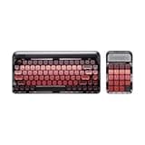 LOFREE DOT Lipstick Wireless Mechanical Keyboard with Wireless Numpad, White Backlit Rechargeable Hot-swappable Keyboard, 3 Types Connection for Windows, Mac OS/Black