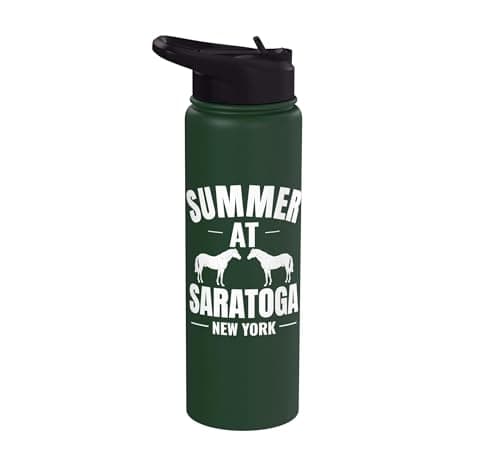 Summer At Saratoga New York Stainless Steel Insulated Water Bottle
