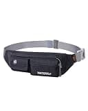 WATERFLY Fanny Pack for Women Men Water Resistant Small Waist Pouch Slim Belt Bag with 4 Pockets Lightweight Crossbody Chest Bag Fit All Phones, 11.02 x 2.1 x 4.3 inch