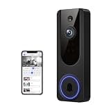 Nexfluxio 1665P Wireless Video Doorbell Camera, Cloud Storage, AI Human Detection,IP65 Instant Alert, Night Vision, Two Way Audio, 2.4G WiFi Only