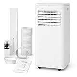 10,000 BTU Portable Air Conditioners - Cools 450 Sq. Ft., 4-in-1 Portable AC Unit with Cool, Fan, Dehumidifier, Sleep, 24H Timer, Remote & Installation Kit, for Bedroom, Office, Dorm