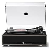 1 BY ONE High Fidelity All-in-One Record Player, Vinyl Turntable with Built-in Speakers, Magnetic AT-3600L Cartridge, RCA Line Out, Belt-Drive Stereo Turntable