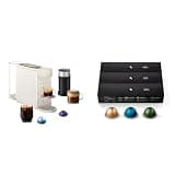 Nespresso Vertuo Up Coffee and Espresso Maker by DeLonghi, White with Aeroccino Milk Frother and Capsules