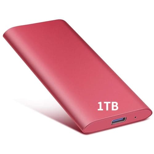 External Hard Drive1TB,Ultra Slim External HDD Store Portable External Hard Drive Compatible with PC, MAC,Laptop