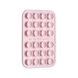 OCTOBUDDY Classic - Silicone Suction Phone Case Adhesive Mount - Hands-Free, Strong Grip Holder for Selfies and Videos - iPhone and Android Compatible - 2.25″ x 3.25″, Chalk Pink