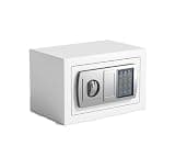 fireproof safe Small Electronic Safes Digital Security Safe Box with Keypad for Documents Money Jewelry and ID Valuables(White)