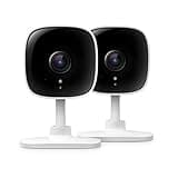 Tapo 2K Indoor Wired Security Camera - Works as a Baby Monitor & Pet Camera, Person/Motion/Baby Cry Detection, 2-Way Audio, Siren, Subscription-Free Local Storage or Optional Cloud, C110P2 (2-Pack)