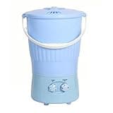 Portable Mini Washing Machine, Semi-Automatic Laundry Washer with Rotary Timer, Compact and Storable for Home, Dorm, RV, Travel, Outdoor Use