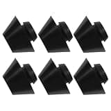 GOOHOCHY 6pcs Black Rubber Meditation Drum Support Pads for Hollow and Tongue Drums Enhanced Stability and Secure Fit Anti-skid Bottom Stoppers 2.1x2.1x1.5cm