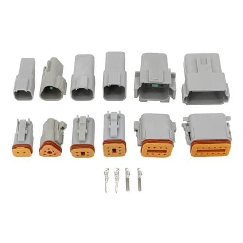 AICNRUT 6 Sets DT DT06/DT04 2+3+4++8+12 Pin Engine/Gearbox Waterproof Electrical Connector For Car,Bus,Motor,Truck 22-16AWG AICNRUT