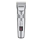 Hair Clipper Ceramic Blade Shaver Lithium Battery Digital Display Rechargeable Adult Haircut(D)