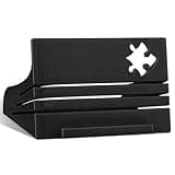 Jigsaw Puzzle Box Stand – Adjustable 3 Angle Puzzle Lid Holder, Puzzle Poster Holder Accessory Gift, Sturdy & Stable, Wide Stable Base (Black)