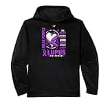 Purple Ribbon Warrior Lupus Performance Hoodie