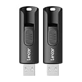 Lexar 128GB 2-Pack Flash Drive A30E USB 3.2 Gen 1, USB Drive up to 100MB/s, Storage Expansion and Backup for PC and Mac Systems