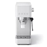 AOBOSI 20 Bar Espresso Machine for Cappuccino, Compact Design with 1350W Fast Heating & 51oz Water Tank, Perfect for Home Kitchen, White
