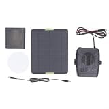 20W Monocrystalline Solar Panel with Heater Pet House, Portable Camping Warmer and USB Phone, Fan, Radio, Outdoor RV Travel